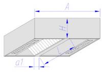 Купить зонт приточно-вытяжной островной тип 3 оптом | ПРОТОРГ