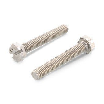 Рекомендуем купить Болт DIN 933 SZ M4x18 с шестигранной головкой, прямым шлицем и полной резьбой, нерж. сталь A2