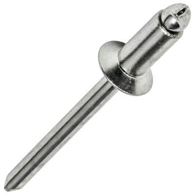 Рекомендуем купить Заклепка вытяжная открытая 5x16 со стандартным бортом, оц. сталь / оц. сталь