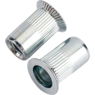 Рекомендуем купить Заклепка M5x13.5 с внутренней резьбой и потайным бортиком, с насечками, оц. сталь