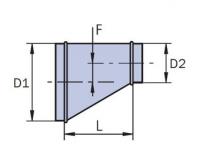 Купить переход круглого сечения односторонний оптом | ПРОТОРГ
