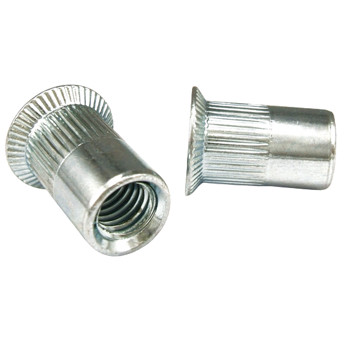 Рекомендуем купить Заклепка M4x11.5 с внутренней резьбой и потайным бортиком, с насечками, алюминий