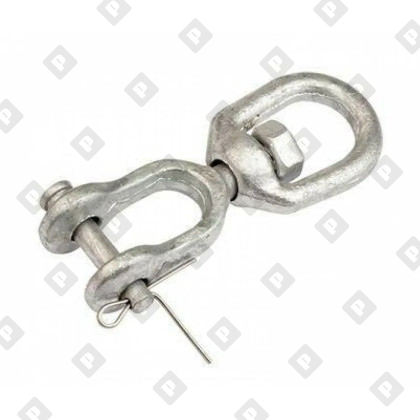Вертлюг 38мм петля-вилка, оц. сталь - №2