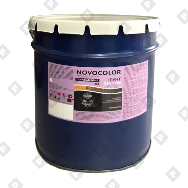 Грунт-эмаль Novocolor 3 в 1 основа С (глянц.) (15 л) - №1