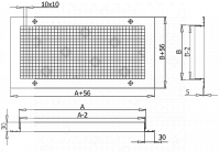 Решетка вентиляционная Р-С 1000х1500 RAL 9016 (белый) - №1