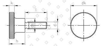 DIN 464 AISI 303 M 6X16 - №4