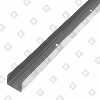 Профиль направляющий ПН-2 50x40x0.35 мм (3 м) для ГКЛ, оц. сталь - №1