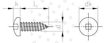 DIN 7981 A2 C 4,8X9,5 SQ2 - №4