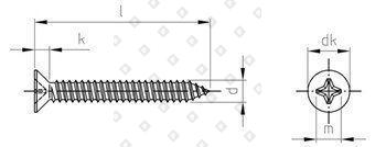 DIN 7982 A2 C 6,3X38 H - №4