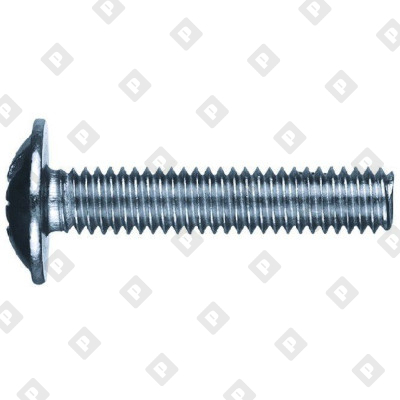 Винт DIN 967 М4x10 с низкой полукруглой головкой и прессшайбой, крестообразный шлиц, кл. пр. 4.6, оц. сталь - №2