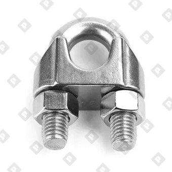 Зажим DIN 1142 усиленный для троса Ø40мм, оц. сталь - №2