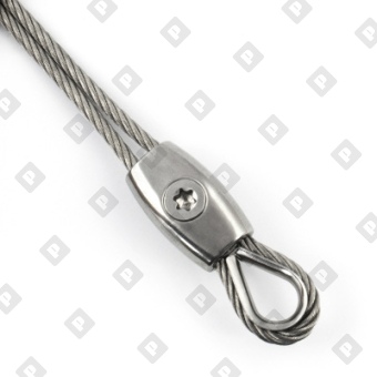 Зажим «Бочонок» для троса Ø4мм, оц. сталь - №2