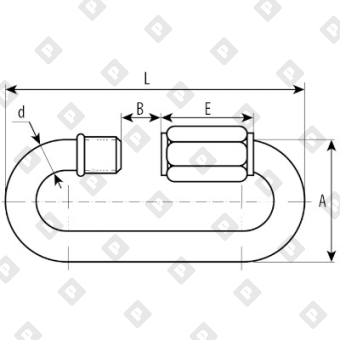 Карабин винтовой удлиненный ART 8838 10x85, нерж. сталь A4 - №2