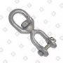 Вертлюг 38мм петля-вилка, оц. сталь