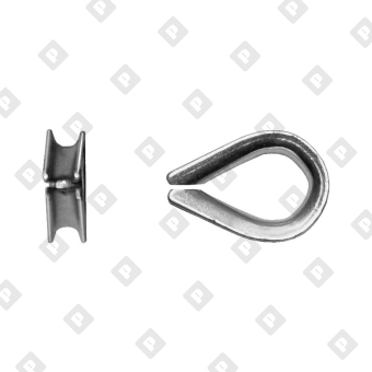 Коуш DIN 6899 для троса Ø5мм - №3