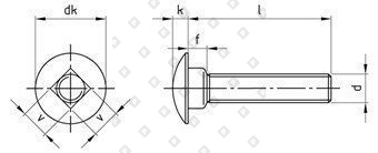 DIN 603 M8X25 A4 - №4