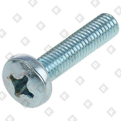 Винт DIN 7985 M6x10 с полуцилиндрической головкой и крестовым шлицем PH, кл. пр. 4.8, оц. сталь - №3