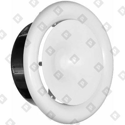 Круглый металлический потолочный диффузор Ø125 мм приточный - №1