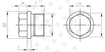 DIN 910 A4 M 16X1,5 согласно DIN 13 - №5