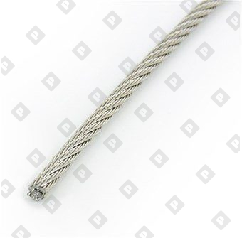 Трос ART 8382 (DIN 3060) Ø2 мм, конструкция 7х19, нерж. сталь А4 - №1