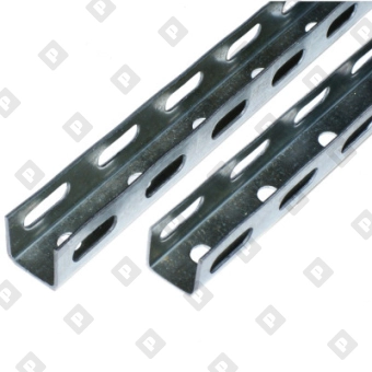 Профиль U-образный 30x30x1,8 мм с перфорацией c 3-х сторон - №1