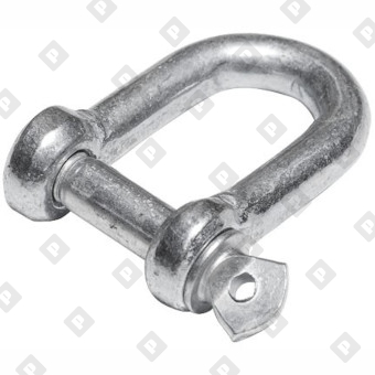 Скоба такелажная прямая Ø20 мм, оц. сталь - №3