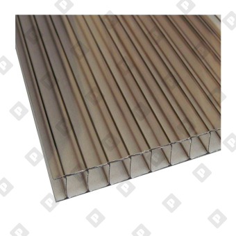 Поликарбонат сотовый бронза 4 мм 2100х6000 мм - №1