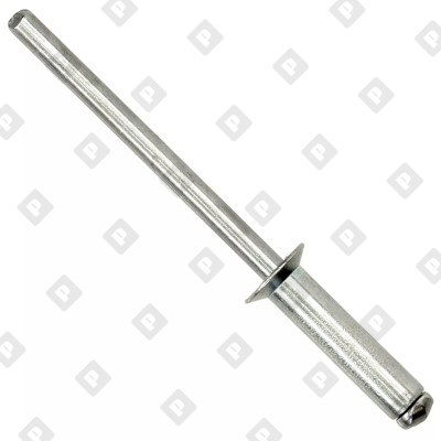 Заклепка вытяжная открытая 3,2x8 с потайным бортом, оц. сталь / оц. сталь - №1