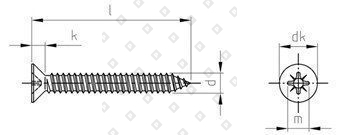 DIN 7982 A2 C 4,8X22 Z - №4