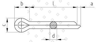 DIN 94 A2 8,0X100 - №3
