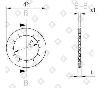 DIN 6798 A4 J 25,0 - №3