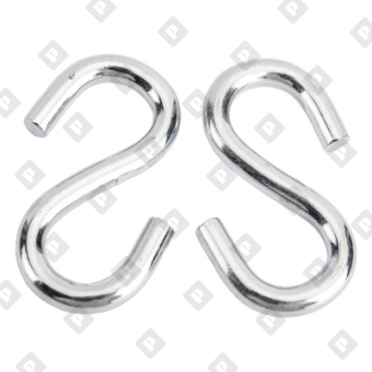 Крючок S-образный 7 мм, оц. сталь - №3