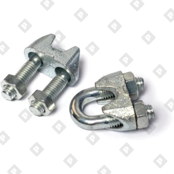 Зажим DIN 741 для троса Ø10мм, оц. сталь - №3