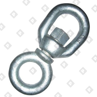 Вертлюг 16мм петля-кольцо, оц. сталь - №1