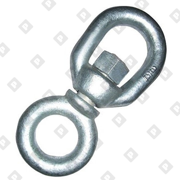 Вертлюг 16мм петля-кольцо, оц. сталь - №1